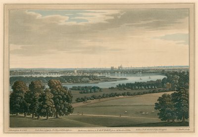Battersea, Chelsea i Londyn, z willi pana Ruckera autorstwa Joseph Farington