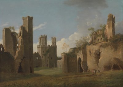 Zamek Caernarvon autorstwa Joseph Farington