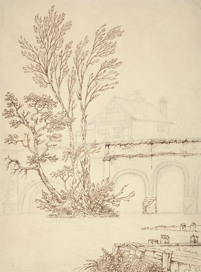 Most Caversham, Reading autorstwa Joseph Farington