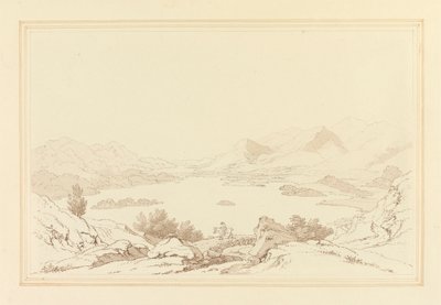 Widok ogólny jeziora Derwent Water autorstwa Joseph Farington