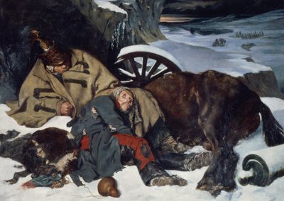 Scena z odwrotu z Rosji autorstwa Joseph Fernand Boissard de Boisdenier