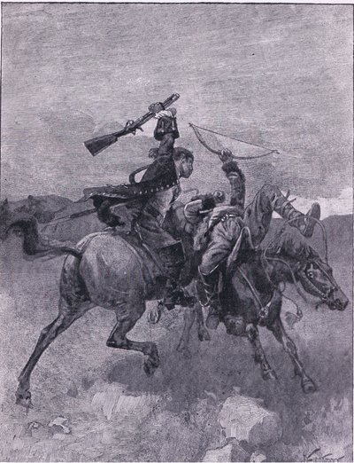 Zrzuca jednego z nich z konia (lito) autorstwa Joseph Finnemore