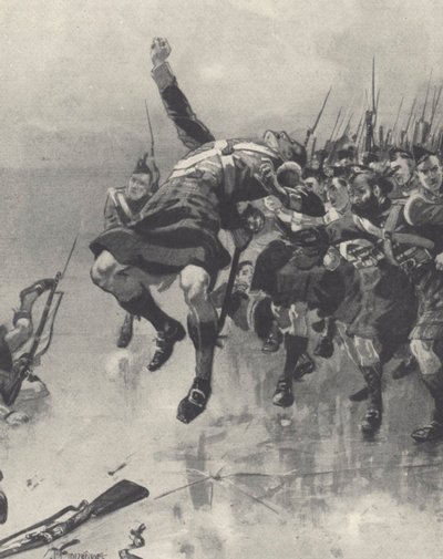 Szkoci żołnierze (lito) autorstwa Joseph Finnemore