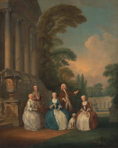 Portret rodziny autorstwa Joseph Francis Nollekens