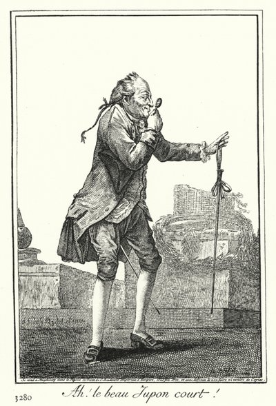 Ach! Piękna krótka spódniczka (grawerunek) autorstwa Joseph Franz von (after) Goez