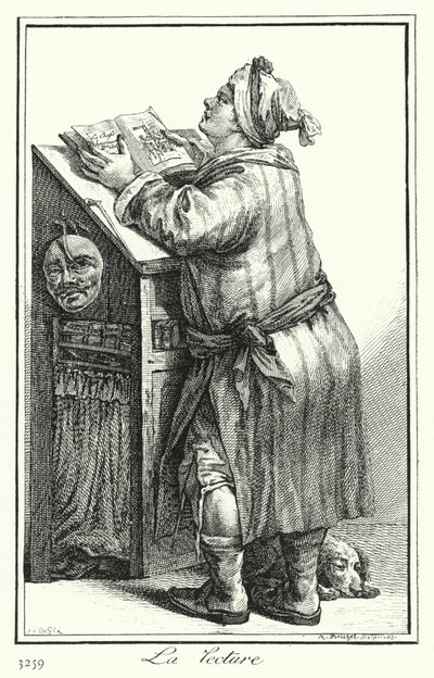 Czytanie (grawerowanie) autorstwa Joseph Franz von (after) Goez