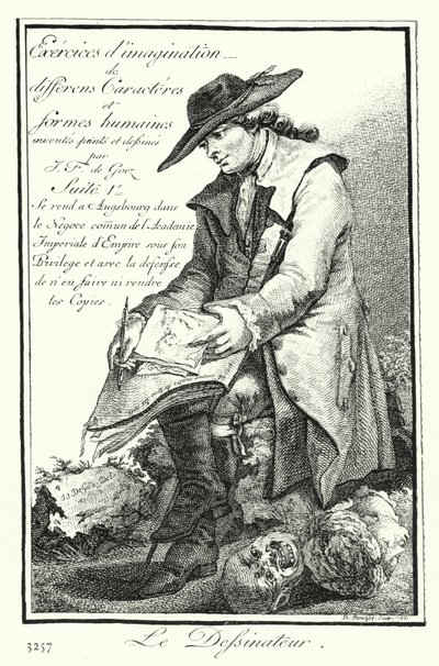 Rysownik (grafika) autorstwa Joseph Franz von (after) Goez