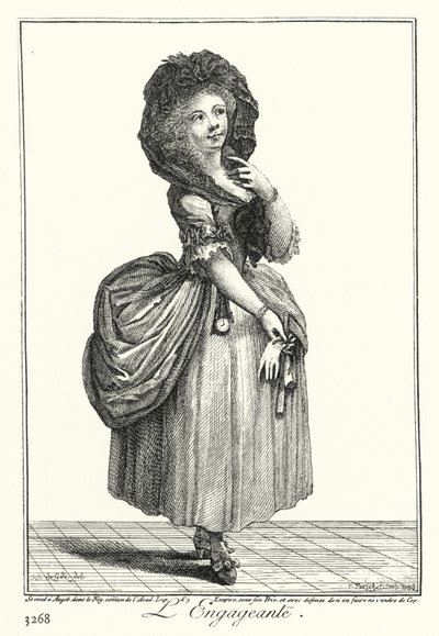 Czarująca Dziewczyna (rycina) autorstwa Joseph Franz von (after) Goez