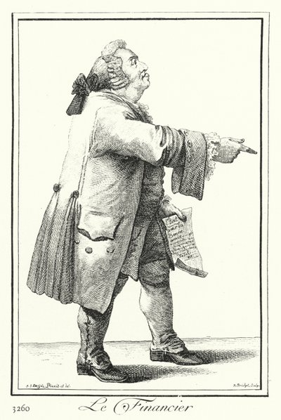 Finansista (grawerunek) autorstwa Joseph Franz von (after) Goez