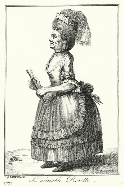 Urocza Rozeta (grawerunek) autorstwa Joseph Franz von (after) Goez