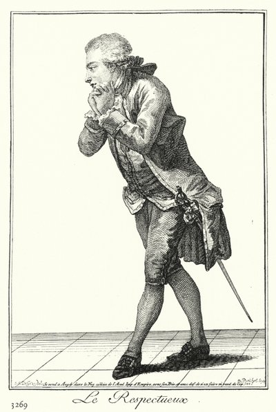 Człowiek pełen szacunku (rycina) autorstwa Joseph Franz von (after) Goez