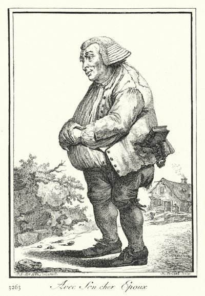 Ze swoim drogim mężem (rycina) autorstwa Joseph Franz von (after) Goez