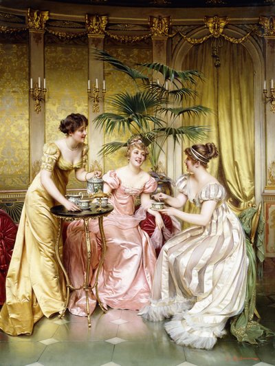 Trzy na herbatę, autorstwa Joseph Frederick Charles Soulacroix