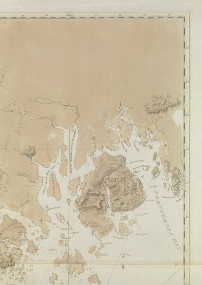 Zatoka Penobscot (szczegół) autorstwa Joseph Frederick Wallet DesBarres