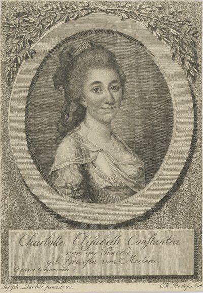 Portret Elisy von der Recke 1754-1833, 1783. autorstwa Joseph Friedrich August Darbes