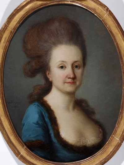 Portret Euphrosine Katharina von Bock, ur. von Stackelberg 1752-1821, 1780 autorstwa Joseph Friedrich August Darbes