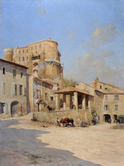 Zamek Isnard w Suze la Rousse (Suze-la-Rousse) autorstwa Joseph Garibaldi