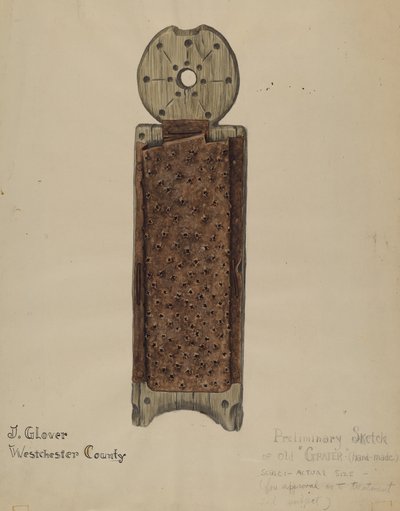 Ręcznie robiona tarka autorstwa Joseph Glover