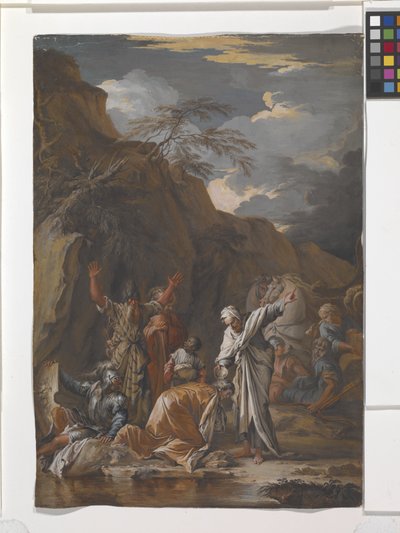 Św. Filip chrzci eunucha autorstwa Joseph Goupy