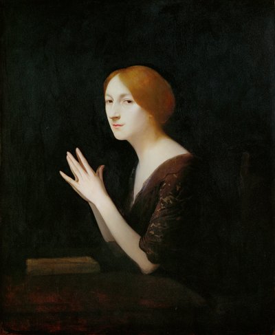 Marguerite Moreno (obraz na drewnie) autorstwa Joseph Granie