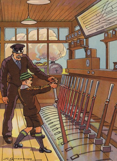 "Kiedy będę mężczyzną" (kolorowa litografia) autorstwa Joseph Greenup