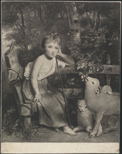 Panna Mary Palmer jako „Młoda pasterka” autorstwa Joseph Grozer