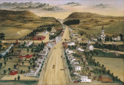 Widok Poestenkill, Nowy Jork, ok. 1870 r. autorstwa Joseph H. Hidley