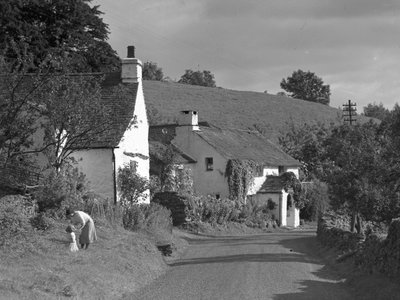 Droga Lyth Valley na południe z domkami w Winster autorstwa Joseph Hardman