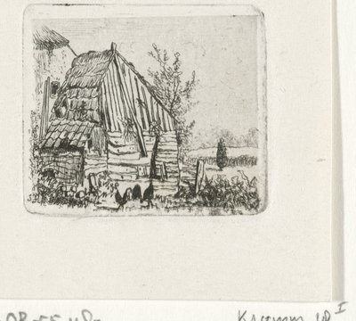 Kurczaki w stodole autorstwa Joseph Hartogensis