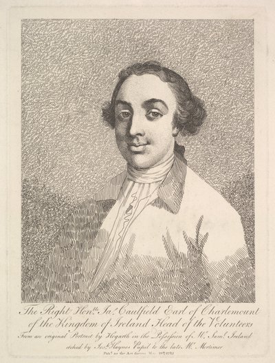 The Right Honorable James Caulfield, Earl of Charlemont z Królestwa Irlandii..., 19 marca 1782. autorstwa Joseph Haynes