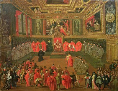 Audiencja z dożami w Kolegium Pałacu Książęcego autorstwa Joseph Heintz