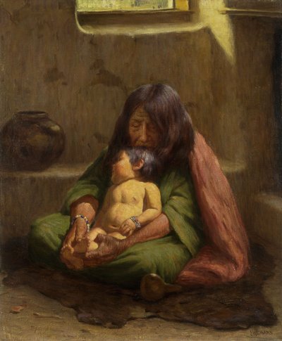 Indyjska matka i dziecko autorstwa Joseph Henry Sharp