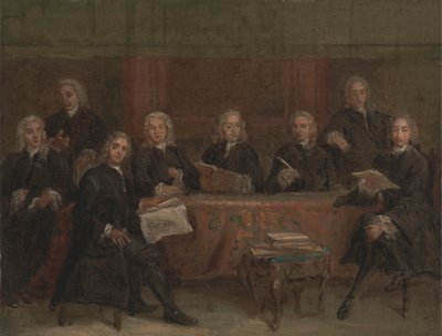 Estudo para um grupo de polimento de retratos autorstwa Joseph Highmore