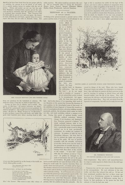 Alfred, Baron Tennyson, Poeta Laureat autorstwa Joseph Holland Tringham