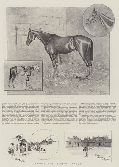Kingsclere Racing Stables autorstwa Joseph Holland Tringham