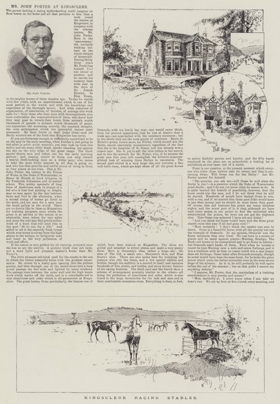 Stajnie wyścigowe Kingsclere autorstwa Joseph Holland Tringham