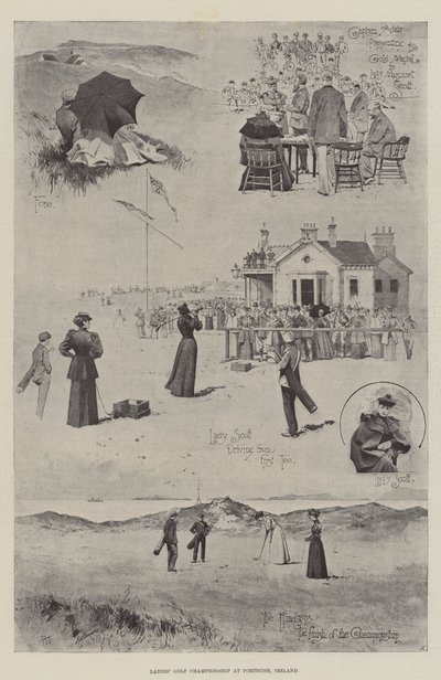 Mistrzostwa kobiet w golfa w Portrush, Irlandia autorstwa Joseph Holland Tringham