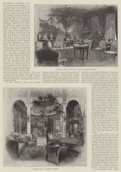 Postępy sztuki domowej autorstwa Joseph Holland Tringham