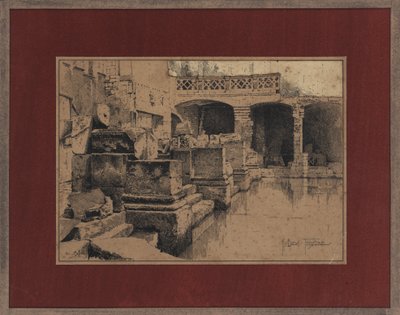 Łaźnia rzymska w Bath autorstwa Joseph Holland Tringham