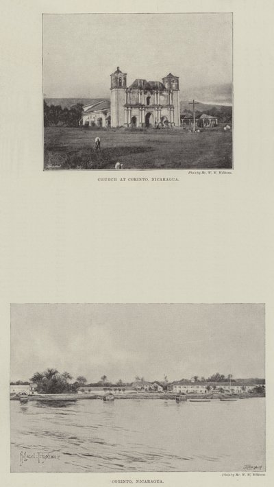 Szkice Nikaragui autorstwa Joseph Holland Tringham