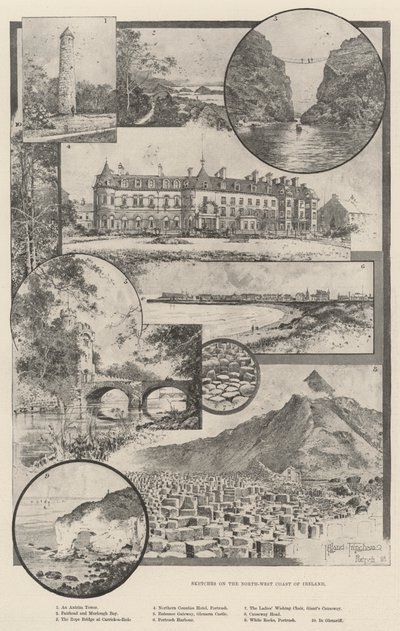 Szkice o północno-zachodnim wybrzeżu Irlandii autorstwa Joseph Holland Tringham