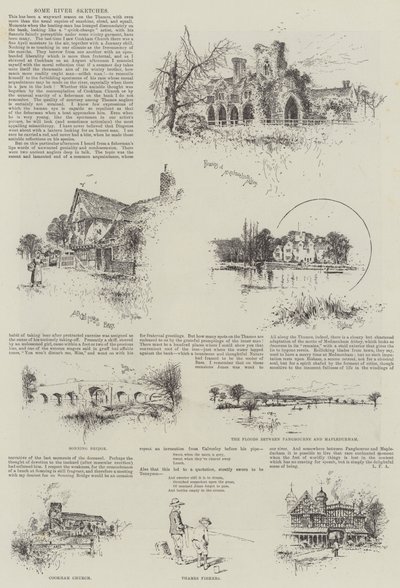 Niektóre szkice rzeki autorstwa Joseph Holland Tringham