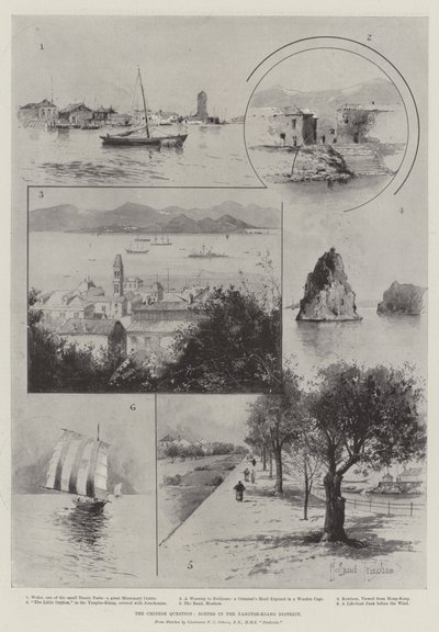 Kwestia chińska, sceny z okręgu Yangtse-Kiang autorstwa Joseph Holland Tringham