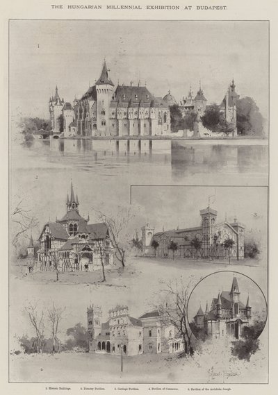 Węgierska Wystawa Tysiąclecia w Budapeszcie autorstwa Joseph Holland Tringham