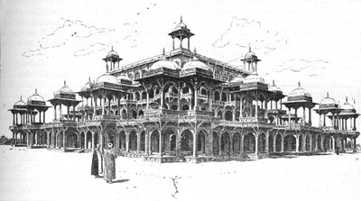 Mauzoleum Akbara, Agra, 1892, 1902. autorstwa Joseph Holland Tringham