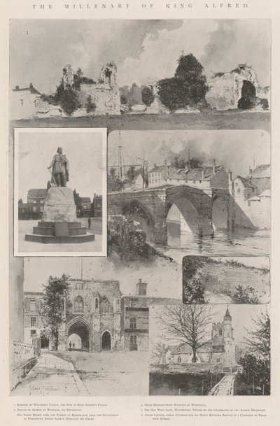 Tysiąclecie króla Alfreda autorstwa Joseph Holland Tringham