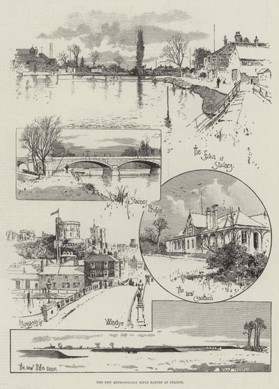 Nowe strzelnice metropolitalne w Staines autorstwa Joseph Holland Tringham