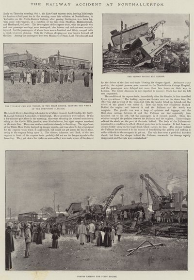 Wypadek kolejowy w Northallerton autorstwa Joseph Holland Tringham