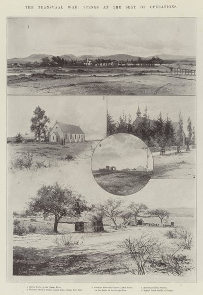 Wojna Transwalu, Sceny w siedzibie operacji autorstwa Joseph Holland Tringham