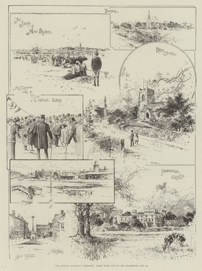 The Wirral Railway, Cheshire, Pierwsze cięcie trawy przez pana Gladstone